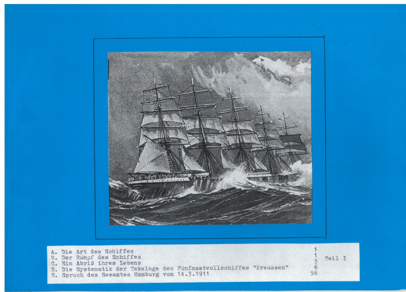 Fünfmastvollschiff "Preussen" (1 St.) R. Kähling